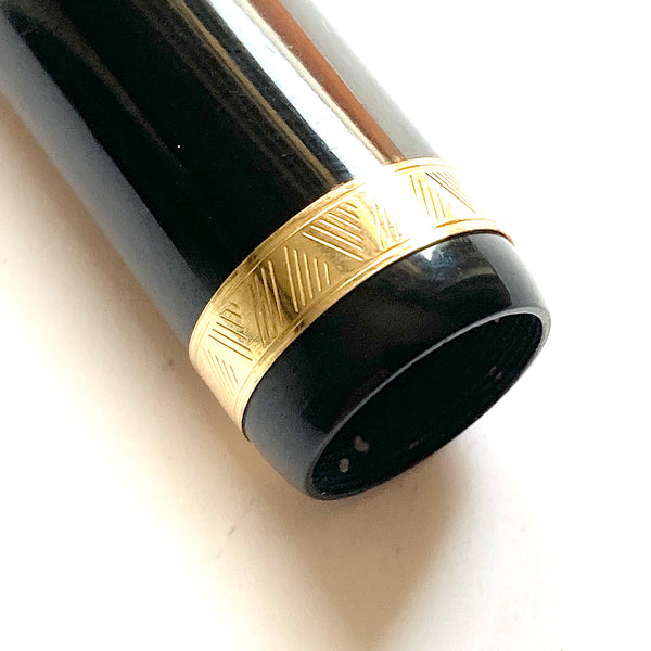 Parker Vacumatic BLACK OPAQUE CAP CHEVRON BAND Cap Band Standard Size USA