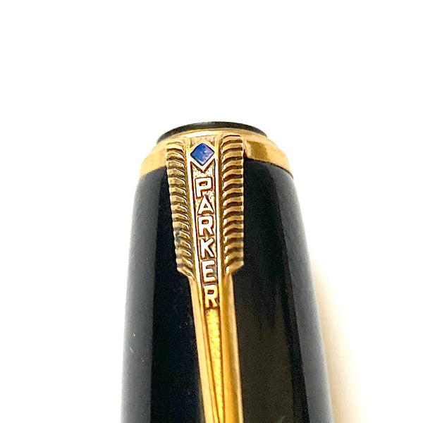 Parker Vacumatic BLACK OPAQUE CAP CHEVRON BAND Cap Band STANDARD Size USA