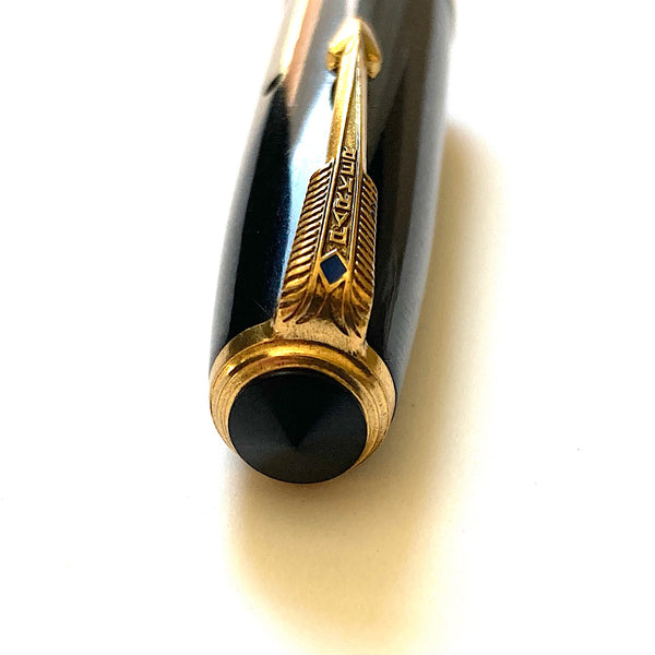 Parker Vacumatic BLACK OPAQUE CAP CHEVRON BAND Cap Band STANDARD Size USA