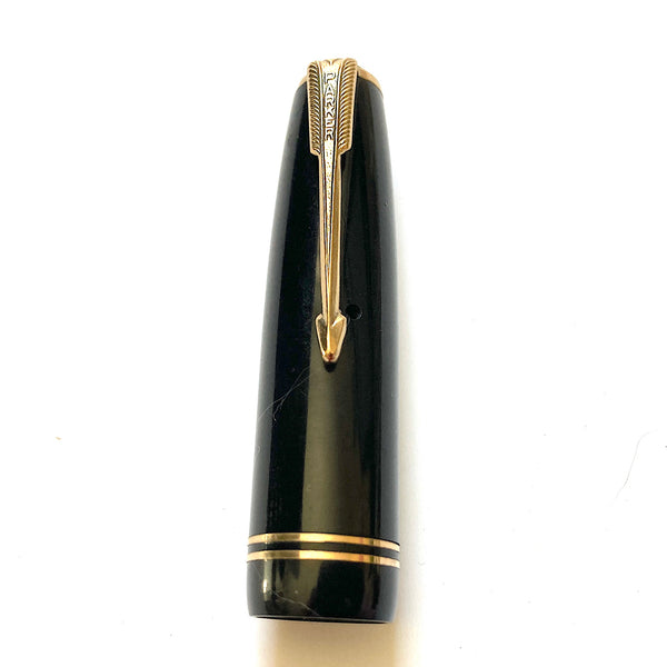 Parker Vacumatic BLACK OPAQUE CAP TWIN BAND Cap Band STANDARD Size USA