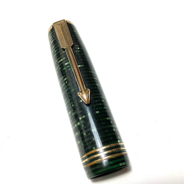 Parker Vacumatic EMERALD PEARL Cap TRIPLE BAND STANDARD Size