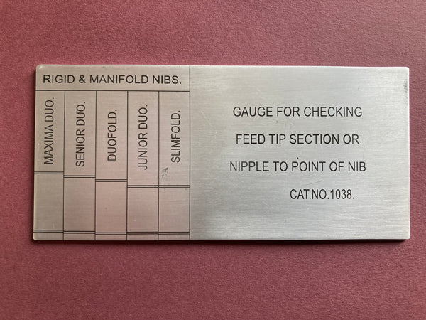 Parker Nib Setting Gauge