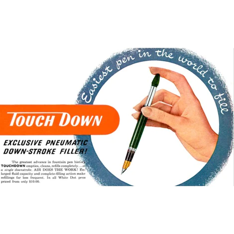 Sheaffer Touchdown Kits, Parts TM, IMPERIAL, TIP DIP, CADET. C/MAN