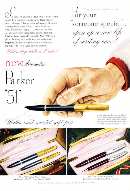Parker &#39;51&#39; Aerometric and Vacumatic Nibs and Filler Parts