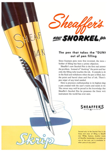Sheaffer Snorkel and PFM Parts, Nibs and Kits