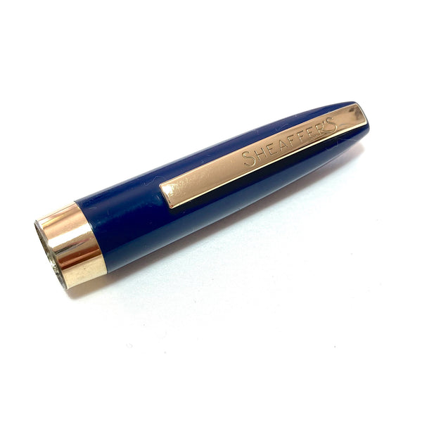 Sheaffer Touchdown Imperial WD Cap Blue 1/4 in GF Band Long Clip