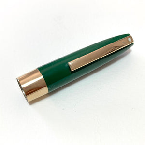 Sheaffer Touchdown Imperial Cap Green 3/8 in GF Band Long Clip WD