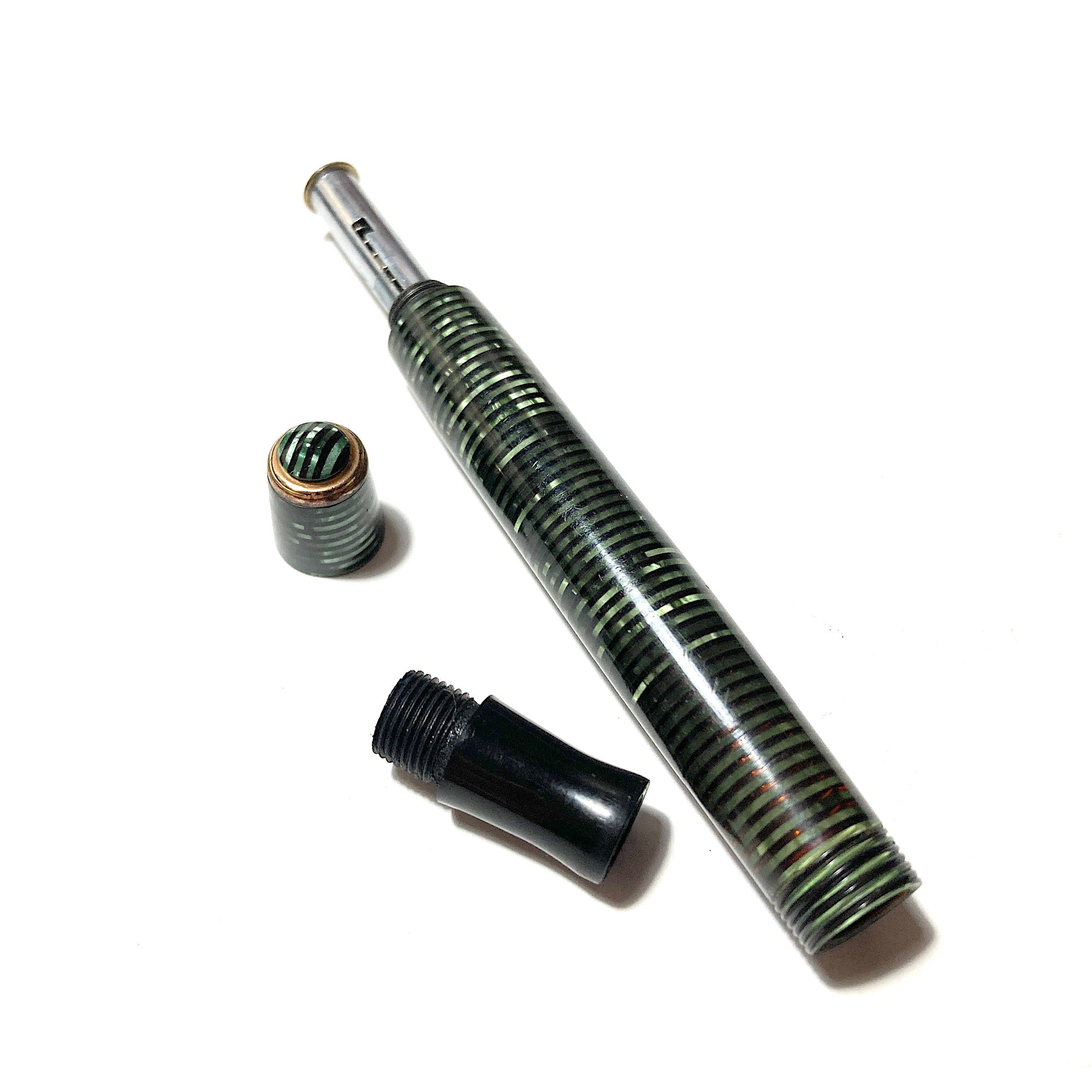 Parker Vacumatic EMERALD PEARL Barrel and LOCKDOWN PUMP SLENDER CANADA
