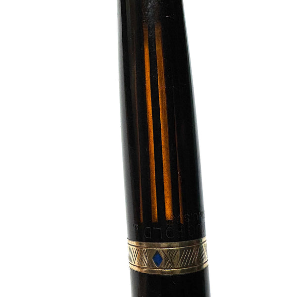 Parker Vacumatic DESK PEN BLUE DIAMOND BARREL C 1938