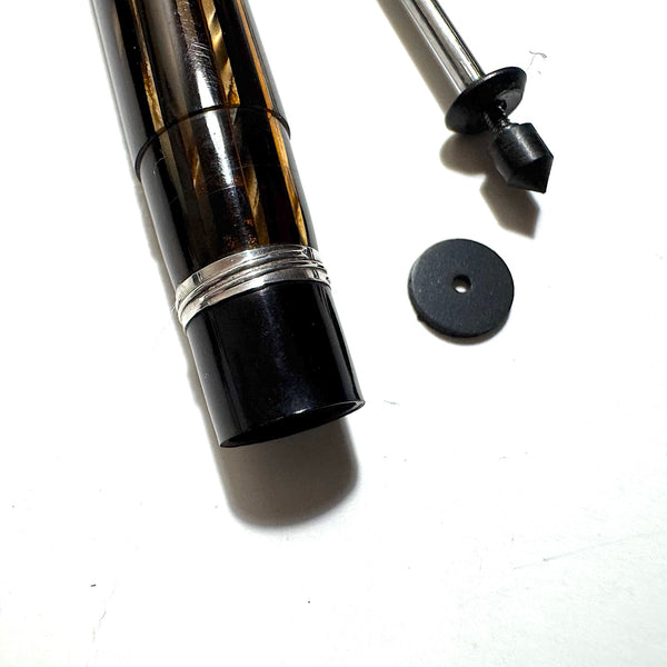 Sheaffer Vac/Plunge fill Barrel, End Cap and Plunger Rod 1250 Model Golden Brown