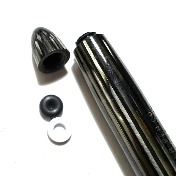 Sheaffer Vac/Plunge fill Barrel and End Cap and Section 350 Long Model. Grey Pearl.