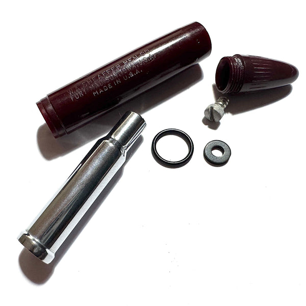 Sheaffer Tuckaway Touchdown Barrel, End Cap and Plunger. Burgundy