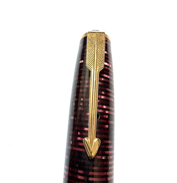 Parker Vacumatic Cap Burgundy Pearl Triple Cap Bands Small / Demi Size