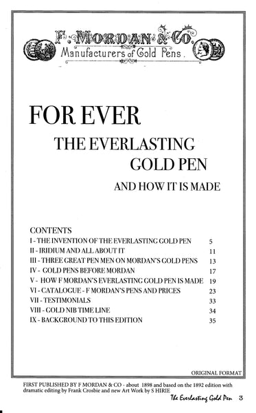 For Ever. The Everlasting Pen and how its made