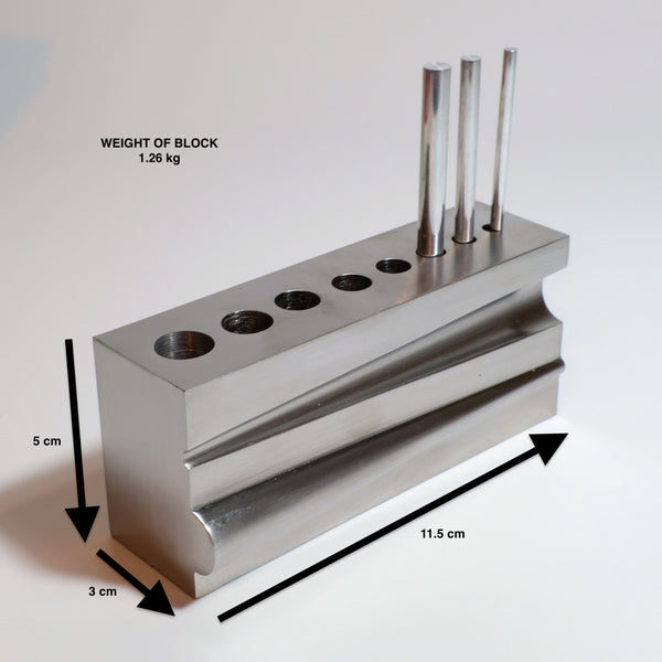 Large Heavy STEEL Nib Repair, Burnishing and knockout Block Kit