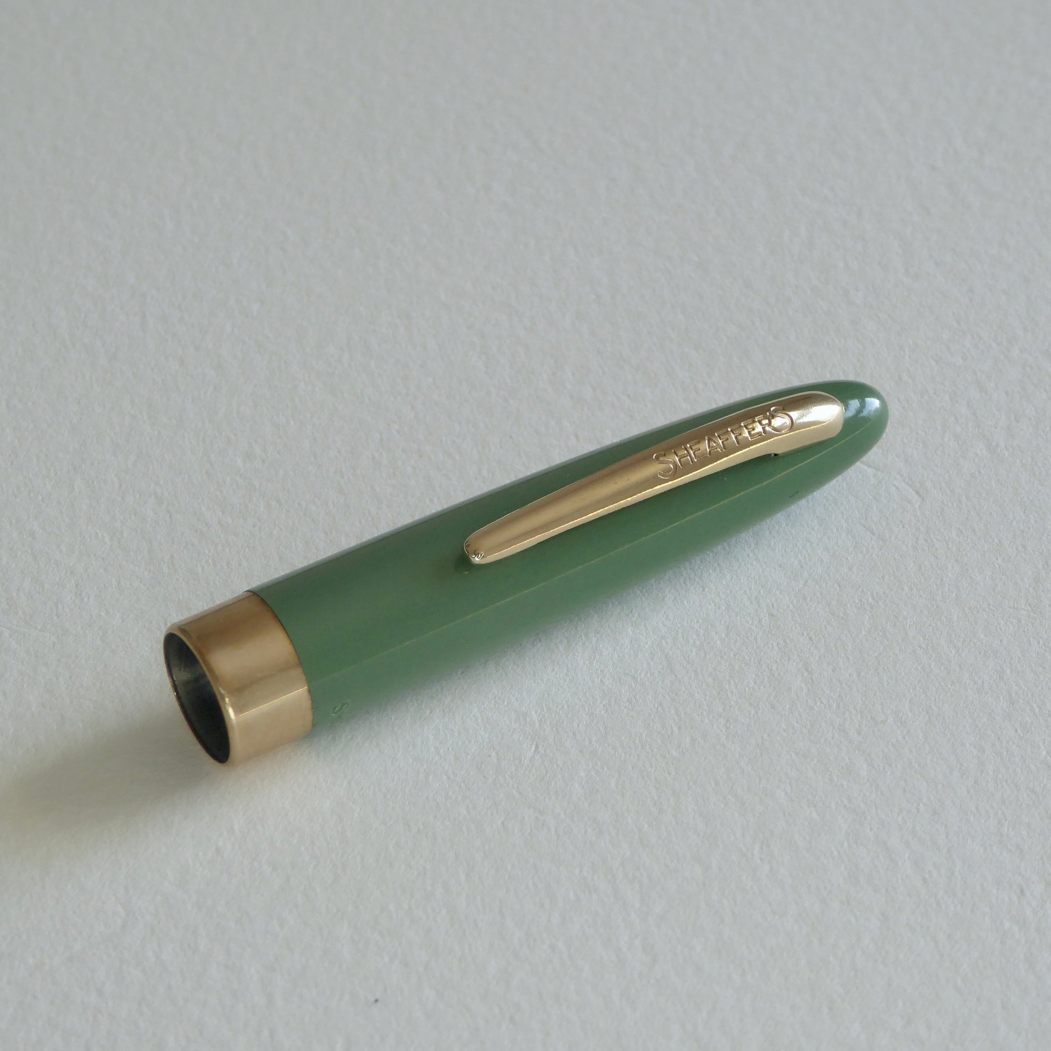 Sheaffer Snorkel Cap Pastel Green – Thependragons Vintage